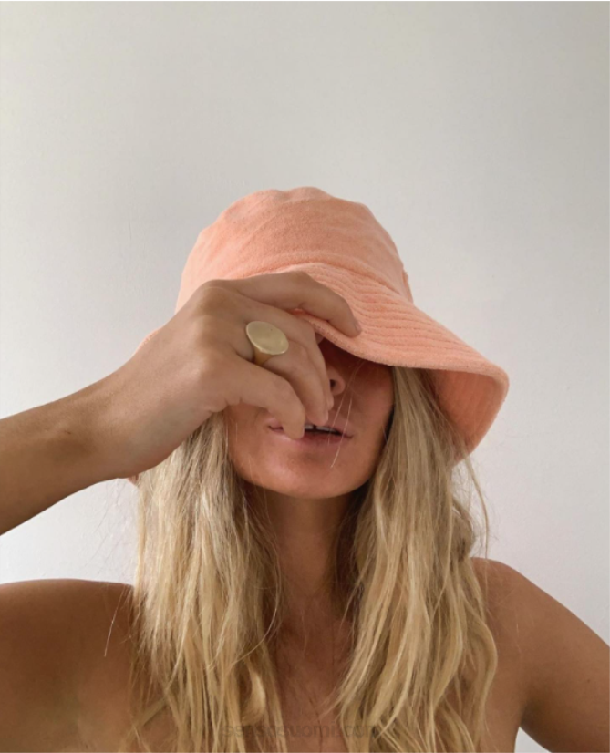 Senso hatut frotee pyyhe bucket hat persikka 2866598