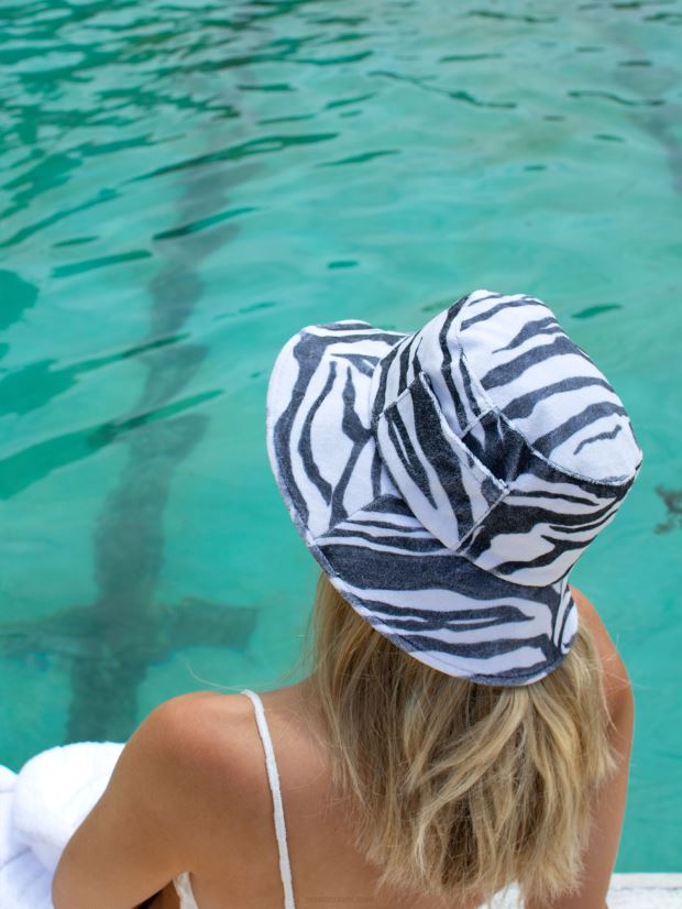 Senso hatut frotee pyyhe ämpärihattu seepra 2866599