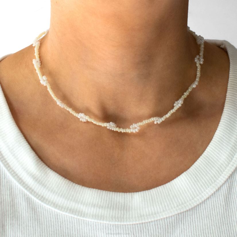 Senso jewellery cream daisy chain choker cream 2866584