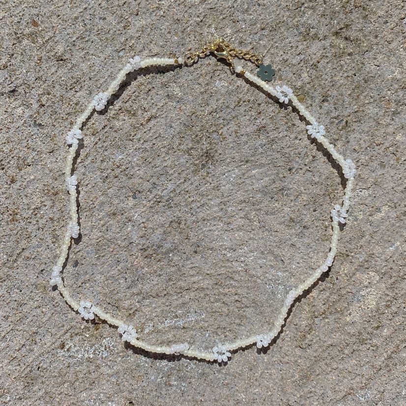 Senso jewellery cream daisy chain choker cream 2866584