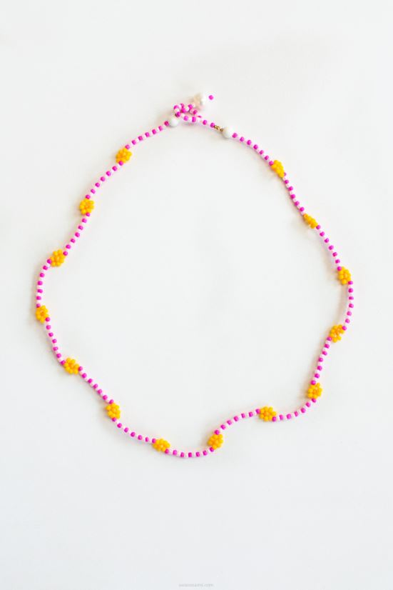 Senso koru pinkki päivänkakkara ketju choker pinkki 2866585