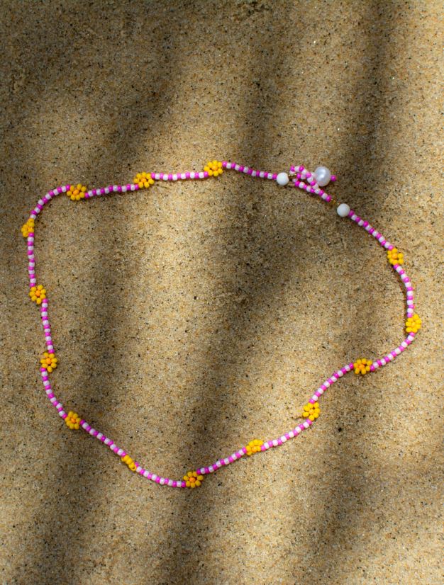 Senso koru pinkki päivänkakkara ketju choker pinkki 2866585