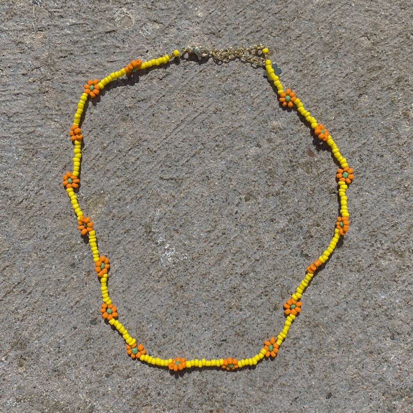 Senso korut keltainen päivänkakkara ketju choker keltainen 2866583