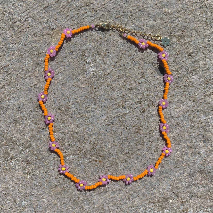 Senso korut oranssi päivänkakkara ketju choker orange 2866582