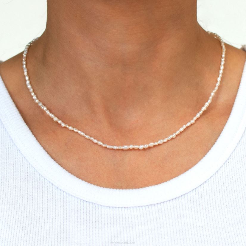 Senso tarvikkeet petite pearl choker valkoinen 2866579